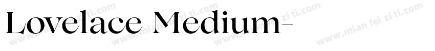 Lovelace Medium字体转换